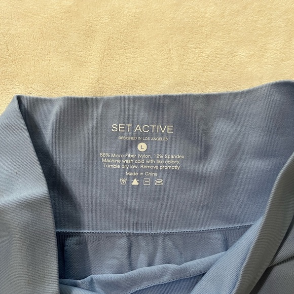 SET ACTIVE Blue Leggings - Picture 4 of 5